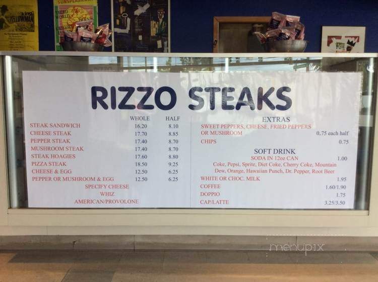 Rizzo Steaks - Seattle, WA menu_pic