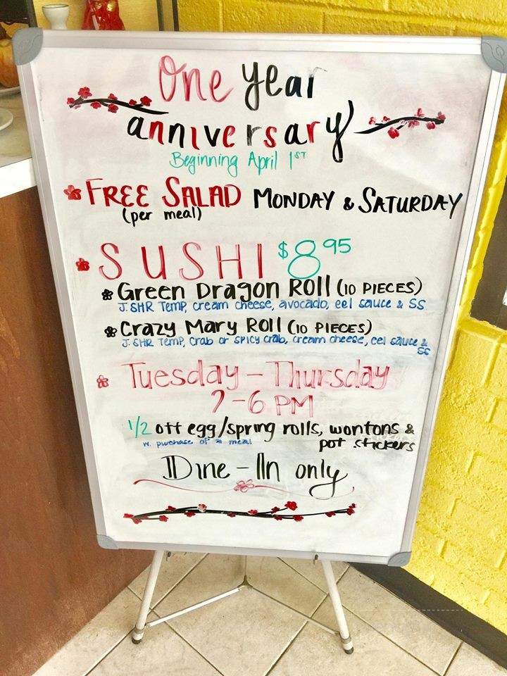 Fumiyoshi - Morganton, NC menu_pic
