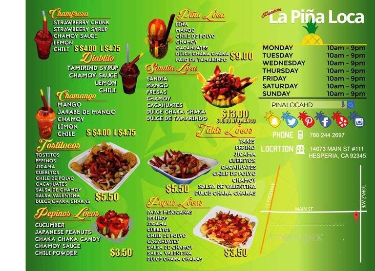 /29074783/La-Pina-Loca-Menu-Hesperia-CA - Hesperia, CA