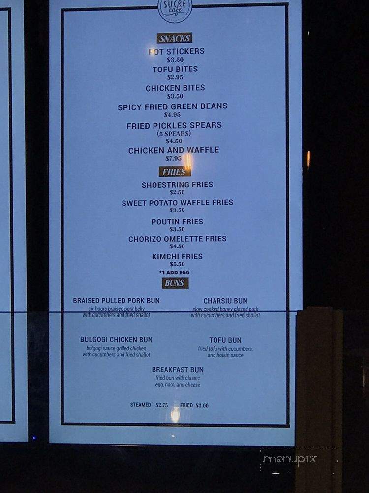Sucre Cafe - Plano, TX menu_pic