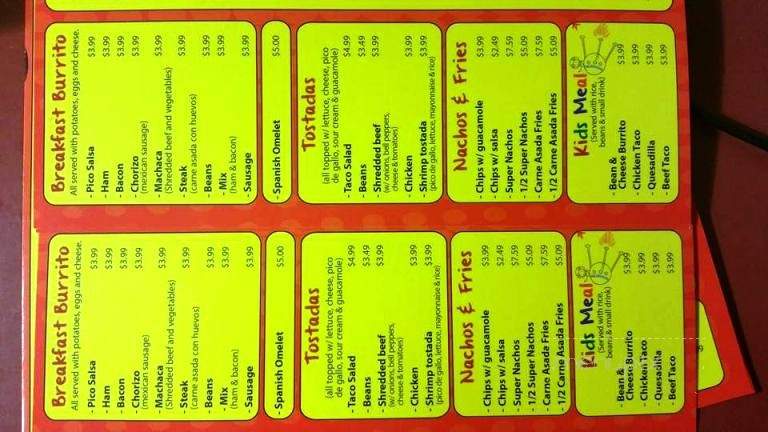 Mezquite Mexican Grill - Salt Lake, UT menu_pic