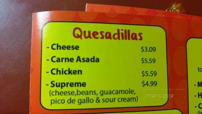 Mezquite Mexican Grill - Salt Lake, UT menu_pic