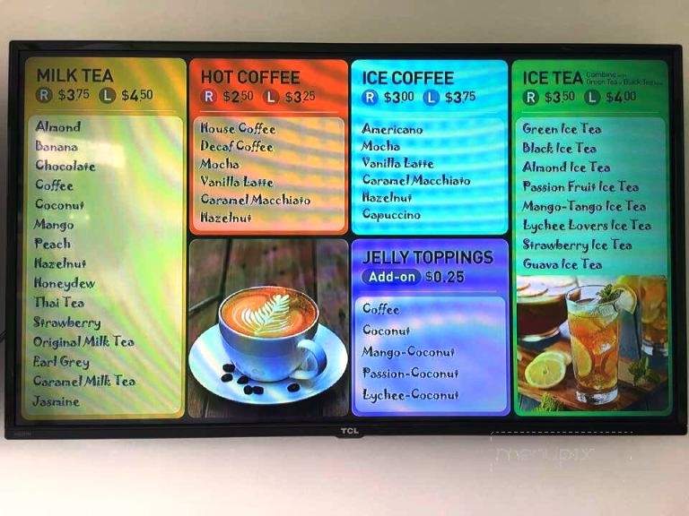 Angel's Brew & Bubble Tea - Torrance, CA menu_pic