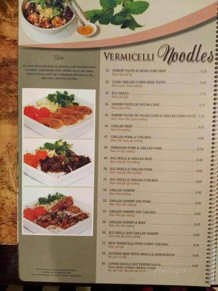 Pho Duyen Mai - San Diego, CA menu_pic