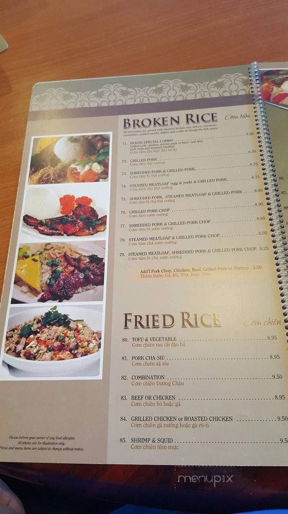 Pho Duyen Mai - San Diego, CA menu_pic