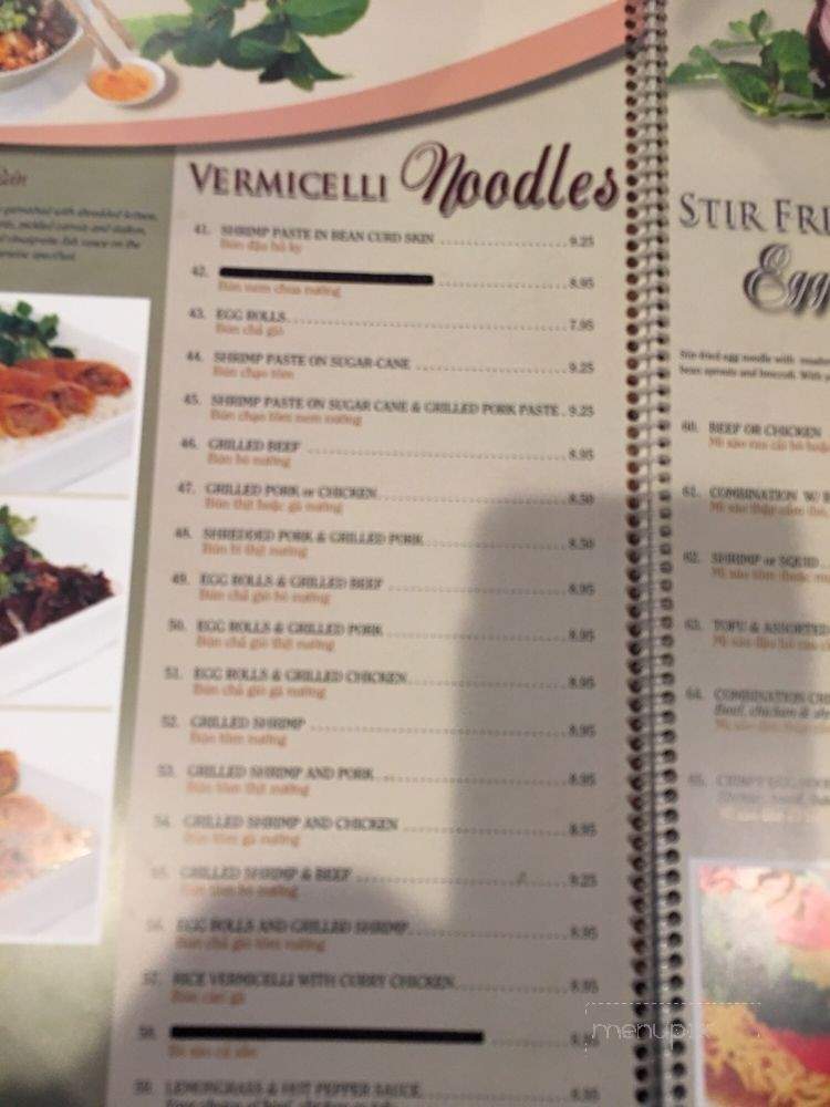 Pho Duyen Mai - San Diego, CA menu_pic