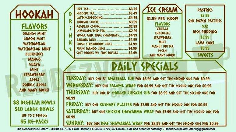The Rendezvous Cafe - Palm Harbor, FL menu_pic