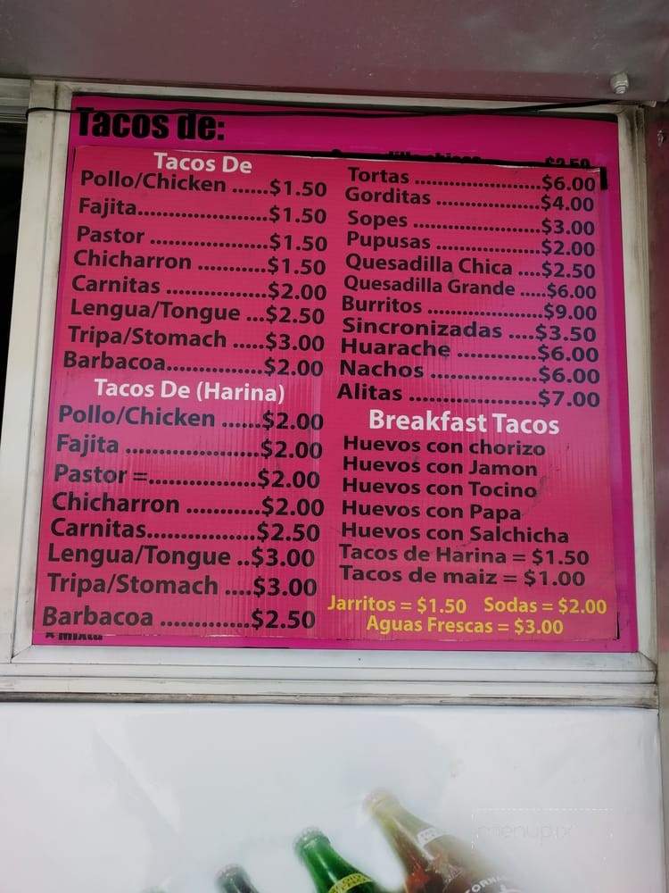 Taqueria Mi Leo - Houston, TX menu_pic