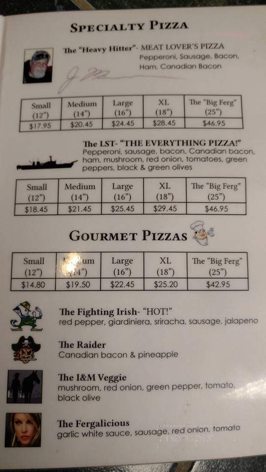 Fergaria's Pizza - Seneca, IL menu_pic