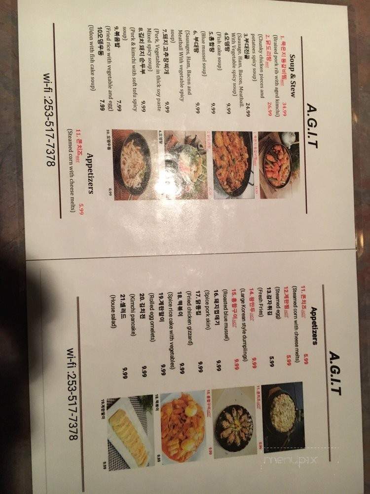Agit - Federal Way, WA menu_pic