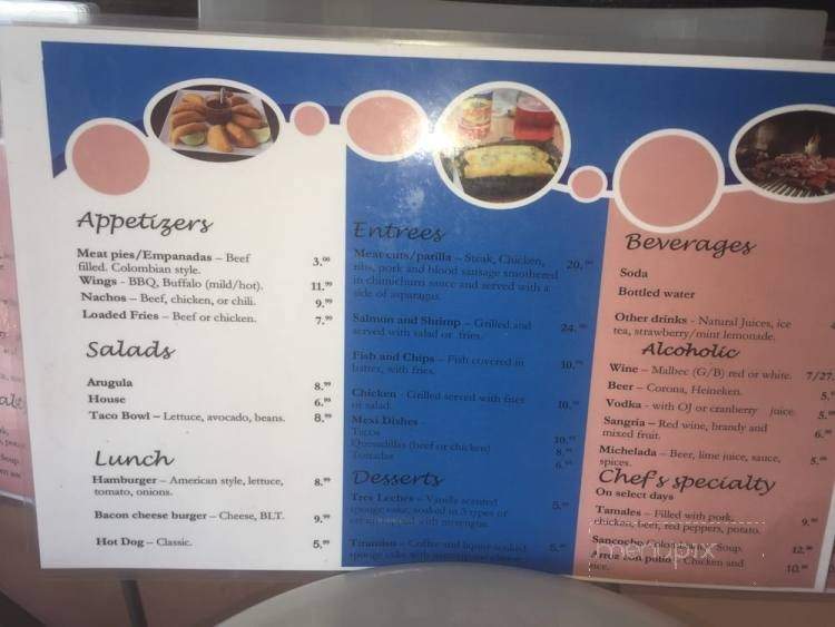 Alicia's Latin Cuisine - West Palm Beach, FL menu_pic