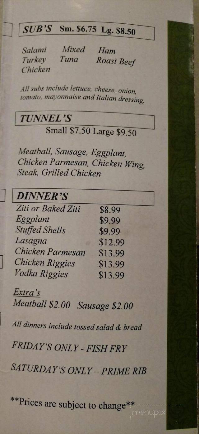 Roma's Pizza and Pasta - Herkimer, NY menu_pic
