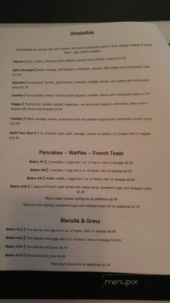 Eiffel Grill - McMinnville, OR menu_pic