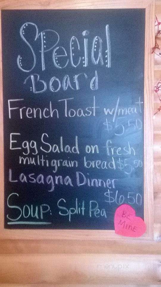 Shining Light Cafe - Northome, MN menu_pic