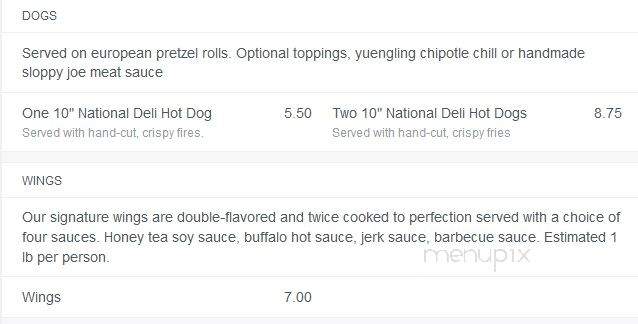 Brookside Tavern - Dumont, NJ menu_pic