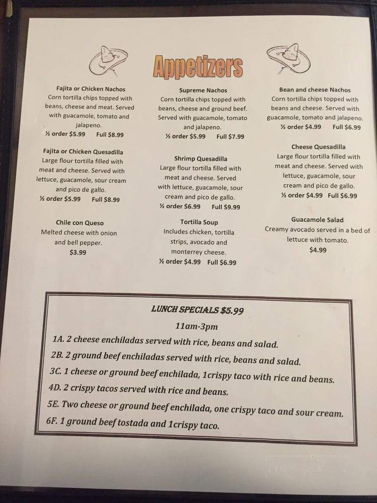 San Luis Potosi - Giddings, TX menu_pic