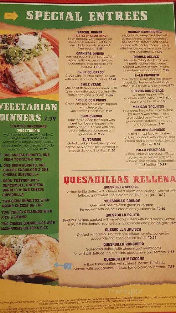 El Maguey - Maryville, MO menu_pic