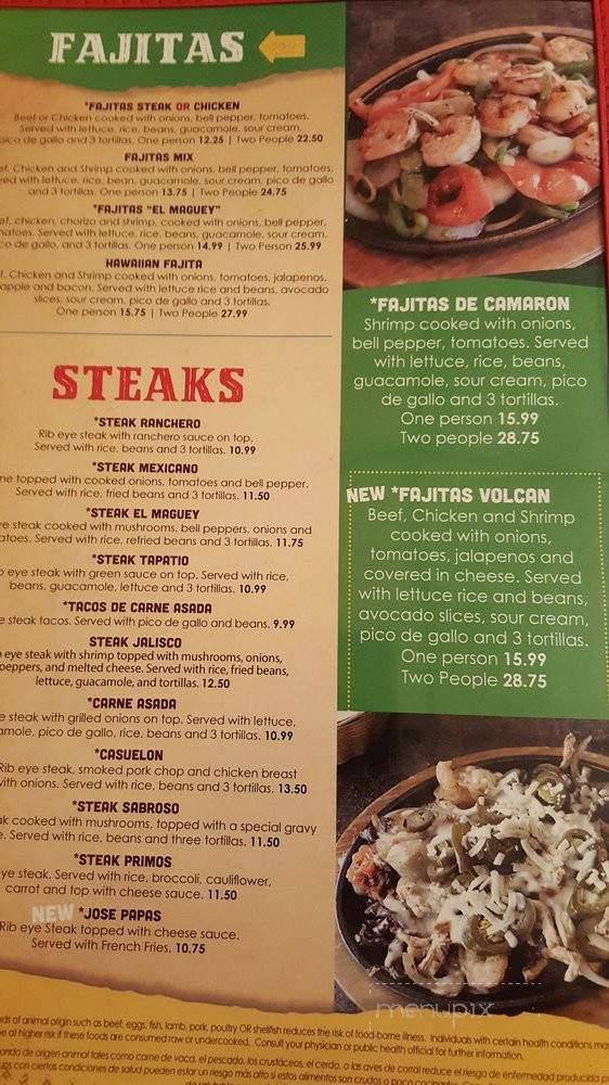 El Maguey - Maryville, MO menu_pic