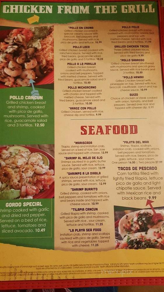 El Maguey - Maryville, MO menu_pic