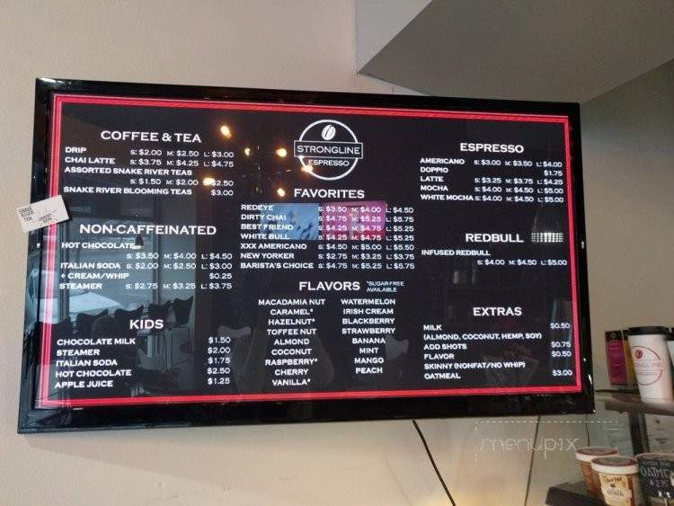 Strongline Espresso - Boise, ID menu_pic
