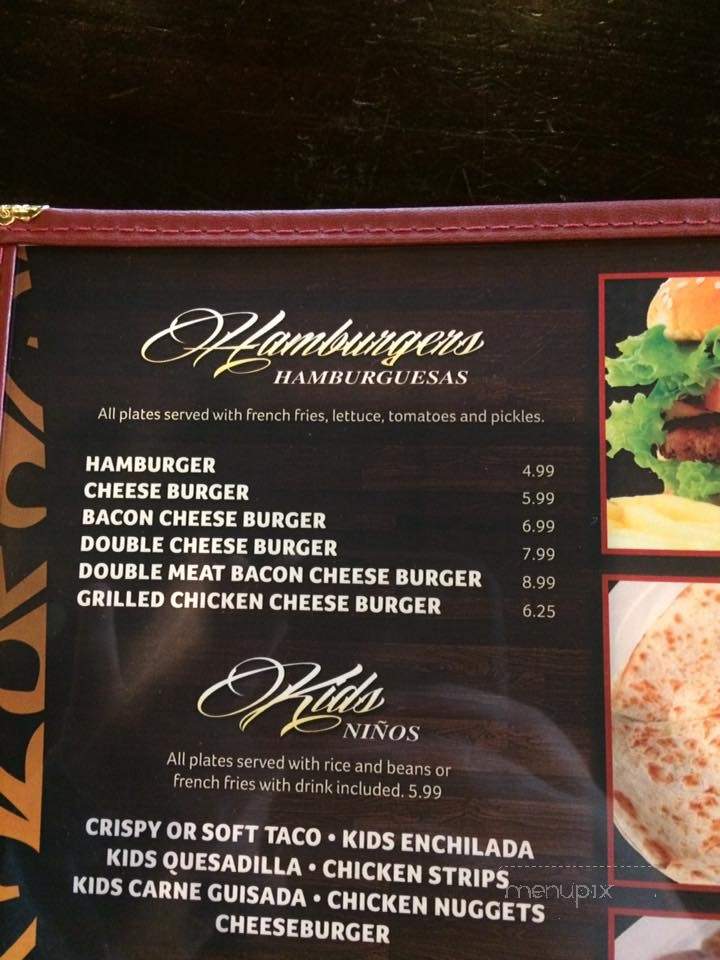 El Charro - Marlin, TX menu_pic
