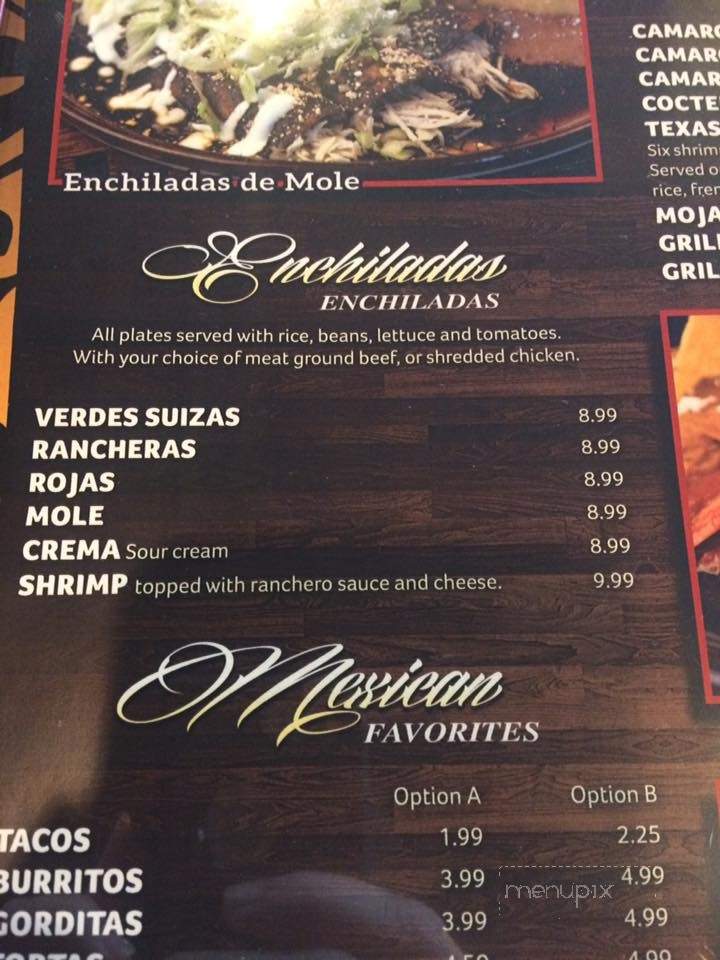 El Charro - Marlin, TX menu_pic