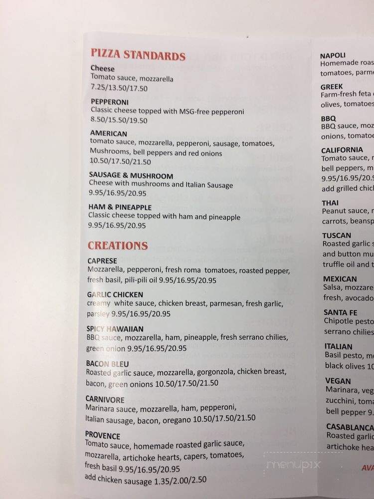 M3 Pizza - Houston, TX menu_pic