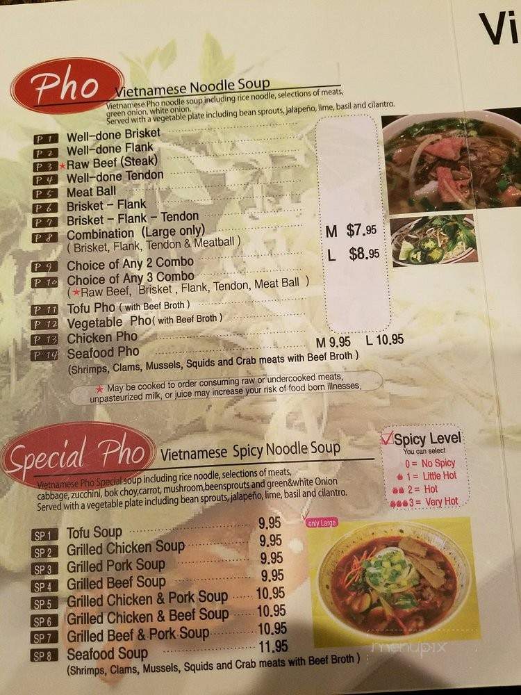 Pho & Tofu - Puyallup, WA menu_pic