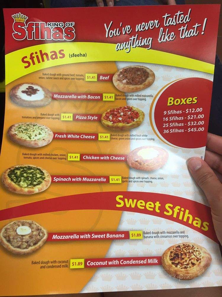 King of Sfihas - Sunrise, FL menu_pic