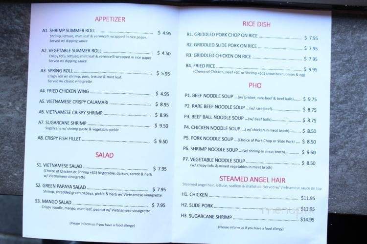Sapa Pho Vietnamese Restaurant - Staten Island, NY menu_pic