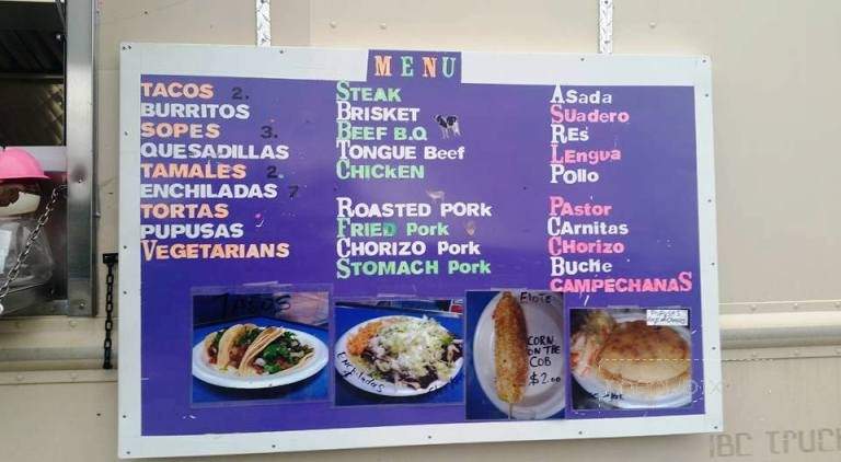 Latin Grill - Carrboro, NC menu_pic