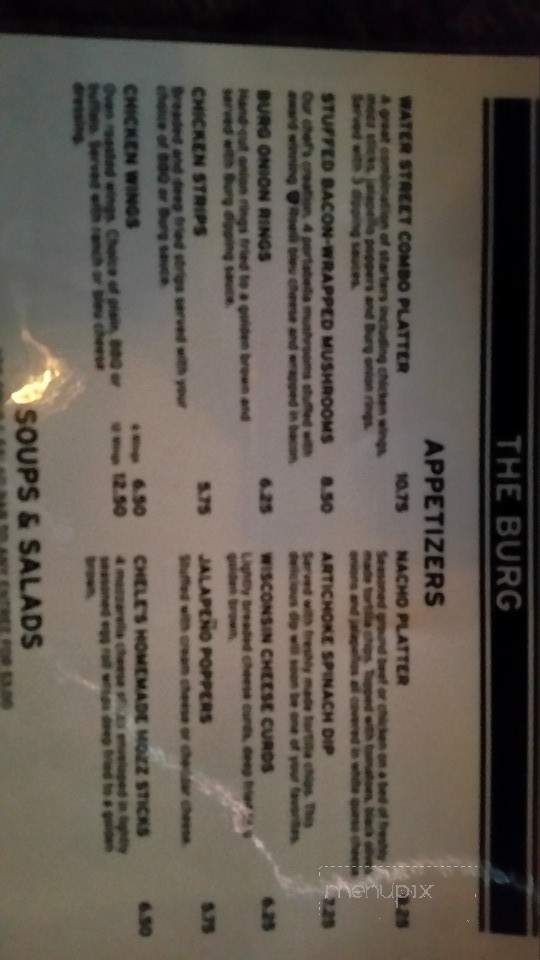 The Burg - Shullsburg, WI menu_pic