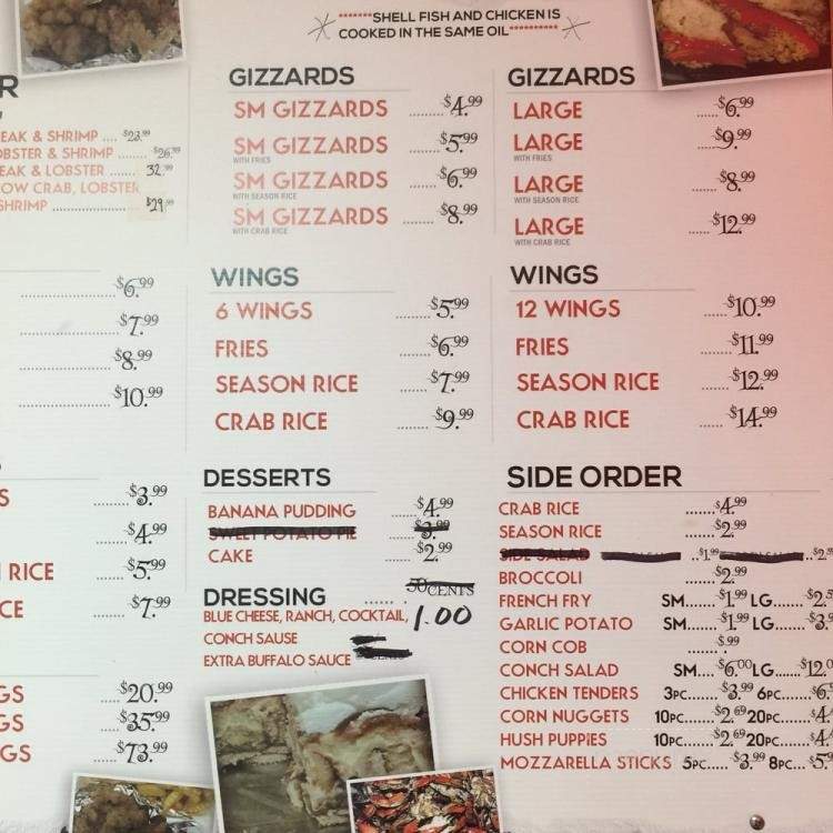 Tasty's Seafood - Fort Lauderdale, FL menu_pic