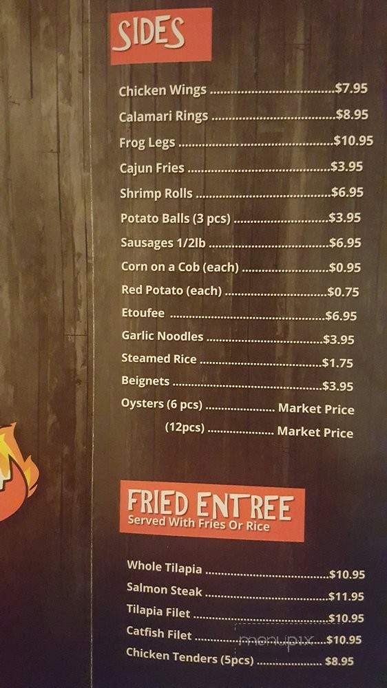 Ragin' Crawfish - Oxnard, CA menu_pic