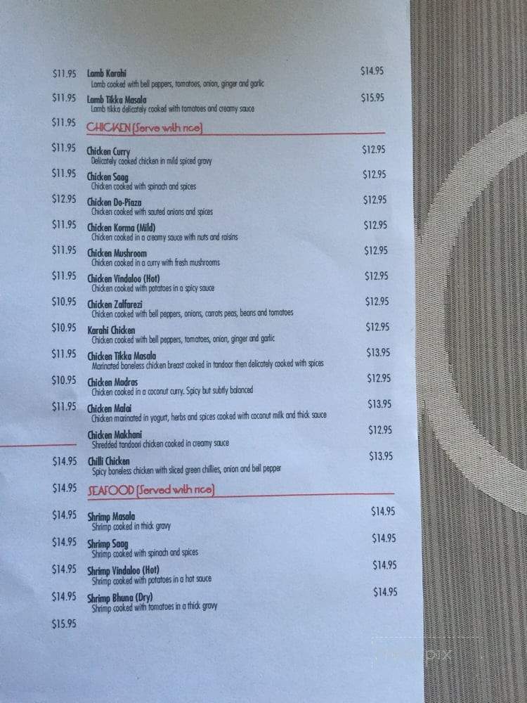 Flavor of Punjab - Long Beach, CA menu_pic