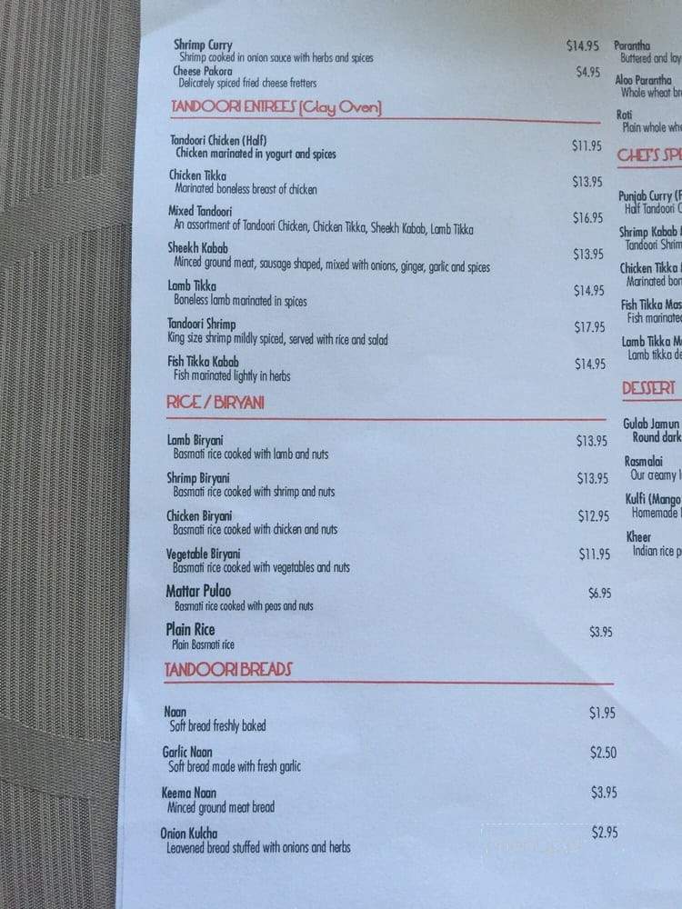 Flavor of Punjab - Long Beach, CA menu_pic