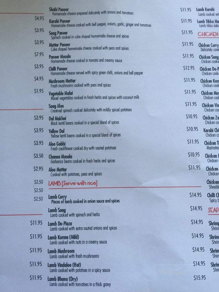 Flavor of Punjab - Long Beach, CA menu_pic