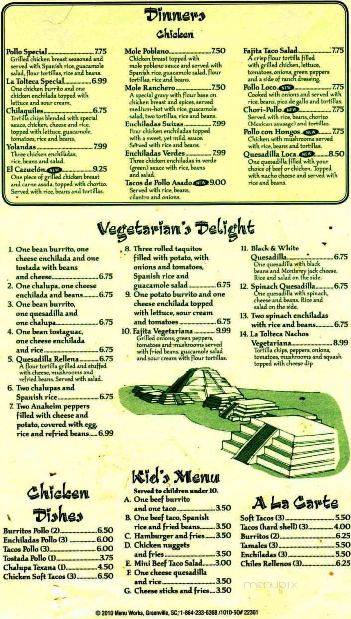 /29114018/La-Tolteca-Menu-Boonville-MO - Boonville, MO