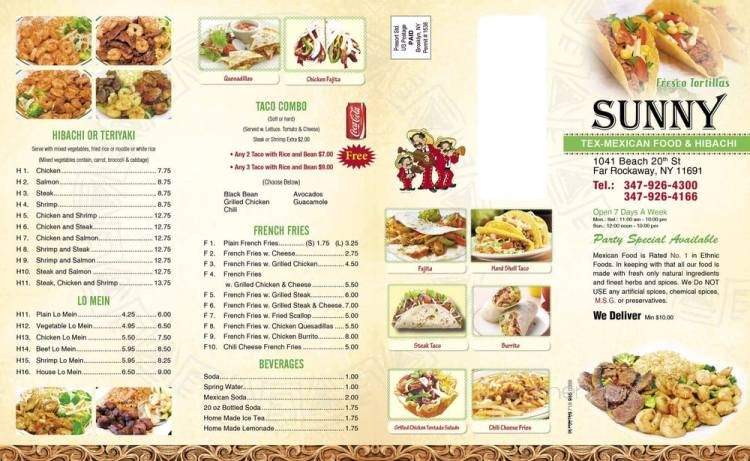 Sunny Restaurant - Far Rockaway, NY menu_pic