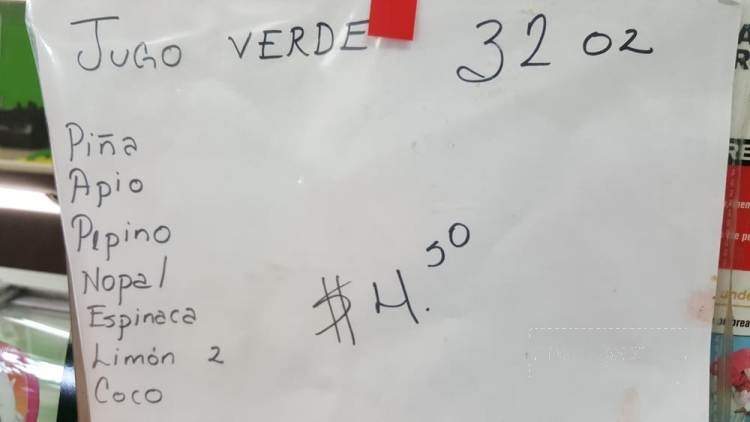 La Michoacana - El Paso, TX menu_pic