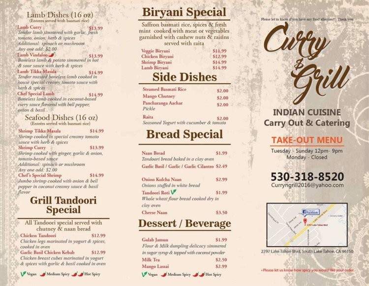 /29119672/Curry-and-grill-Menu-South-Lake-Tahoe-CA - South Lake Tahoe, CA