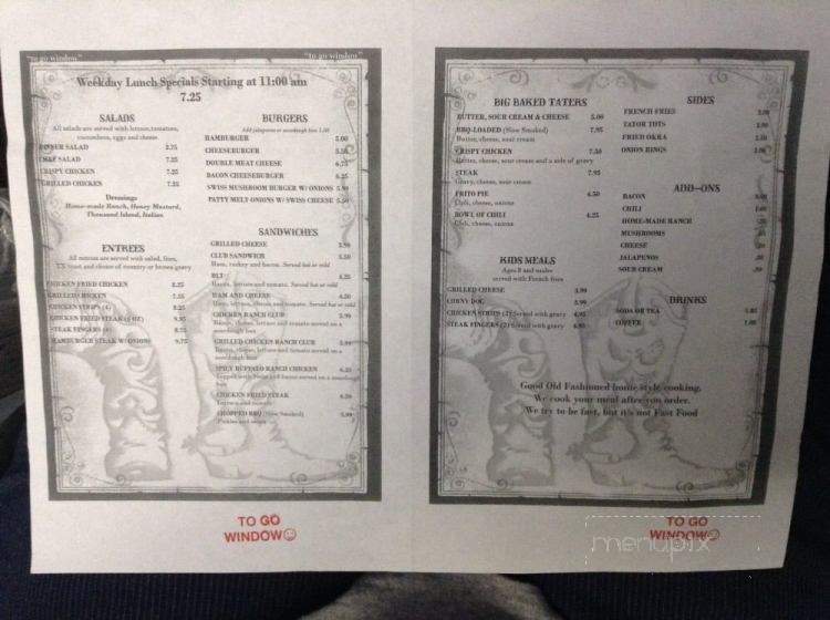 Libby's Cafe - Robinson, TX menu_pic