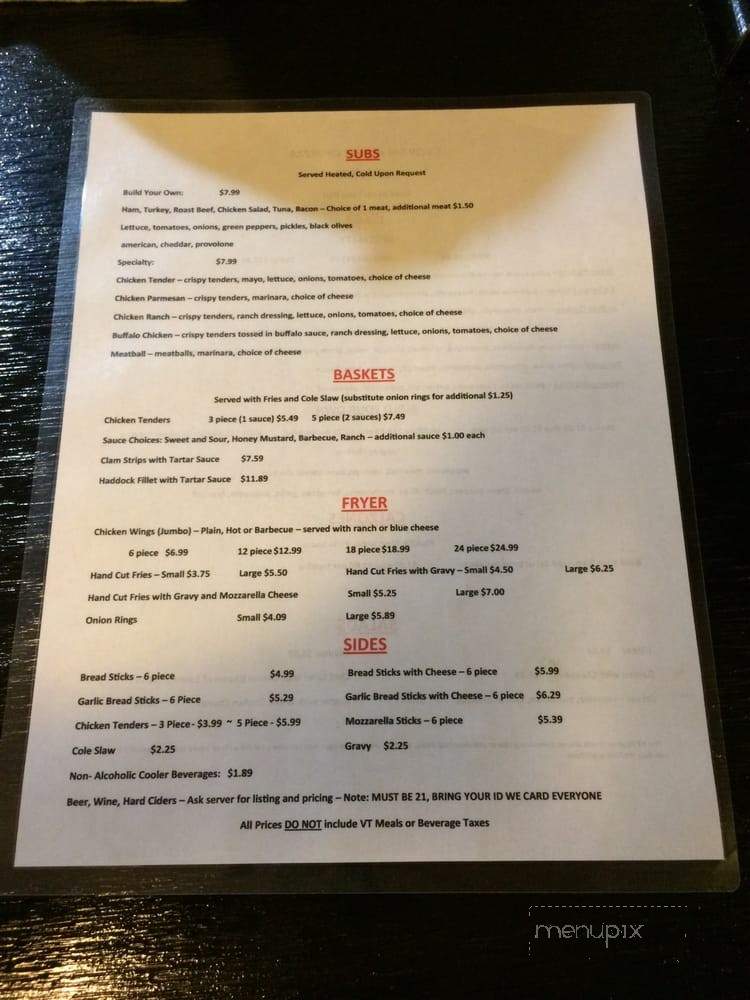 Georgia House of Pizza - Georgia, VT menu_pic