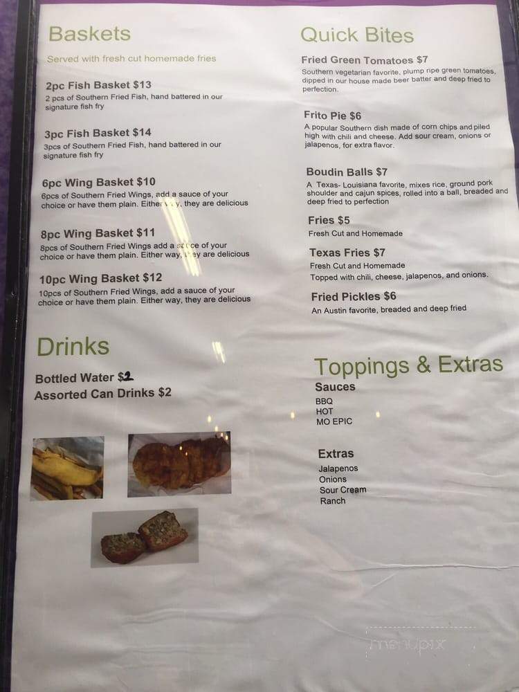 Mo Epic Food Truck - San Diego, CA menu_pic