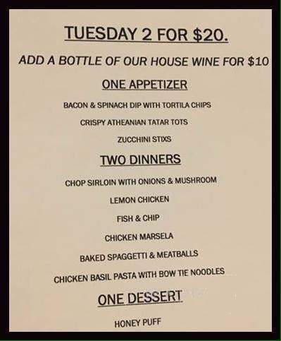 The Pier - Harrison Township, MI menu_pic
