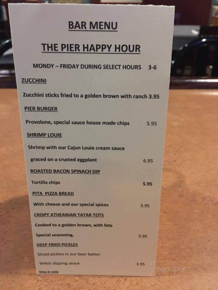 The Pier - Harrison Township, MI menu_pic