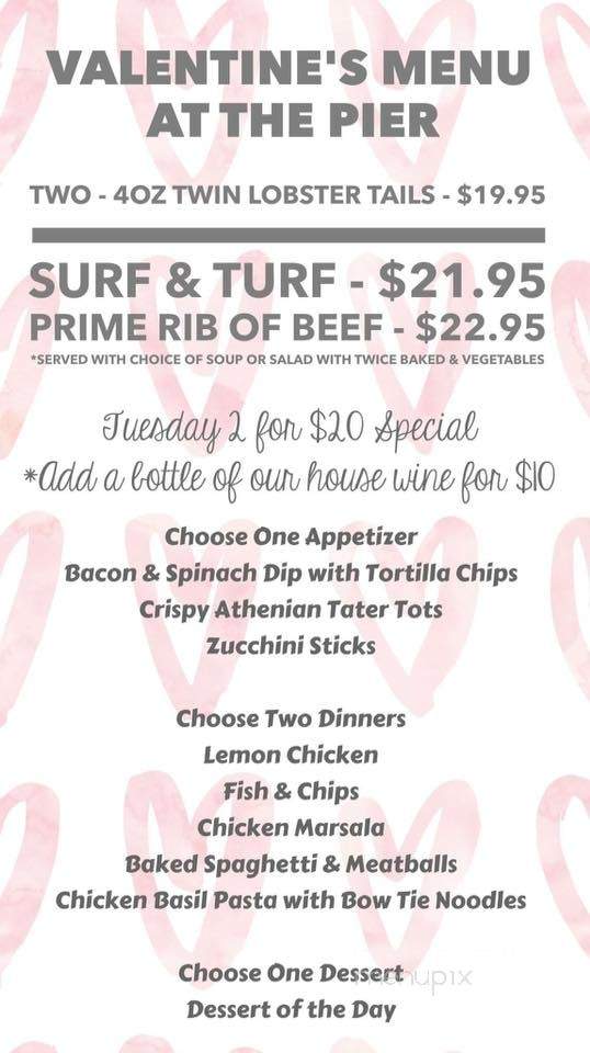 The Pier - Harrison Township, MI menu_pic