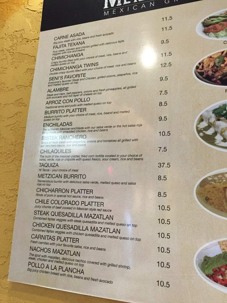 La Metzicana - Indianapolis, IN menu_pic