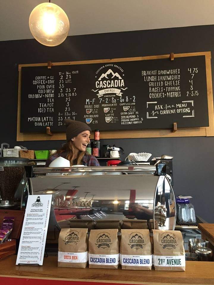 Cascadia Coffee - Portland, OR menu_pic