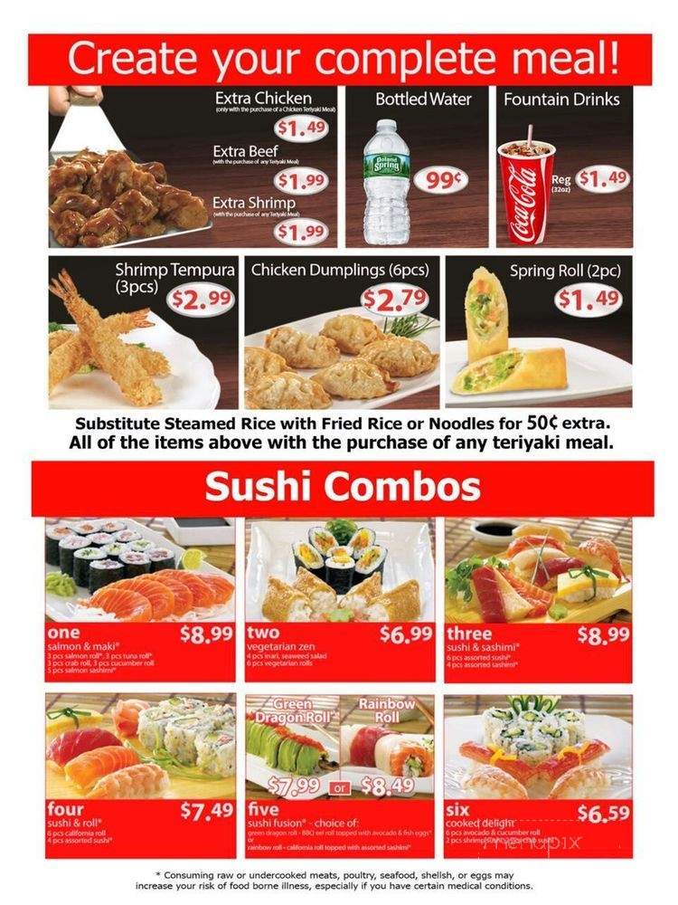 Teppanyaki - Vineland, NJ menu_pic